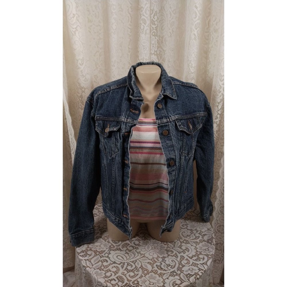 Chic Basic Denim Jean Jacket Size M